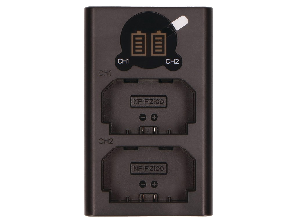 2-power Digital Camera USB Dual Battery Charger - Batterie