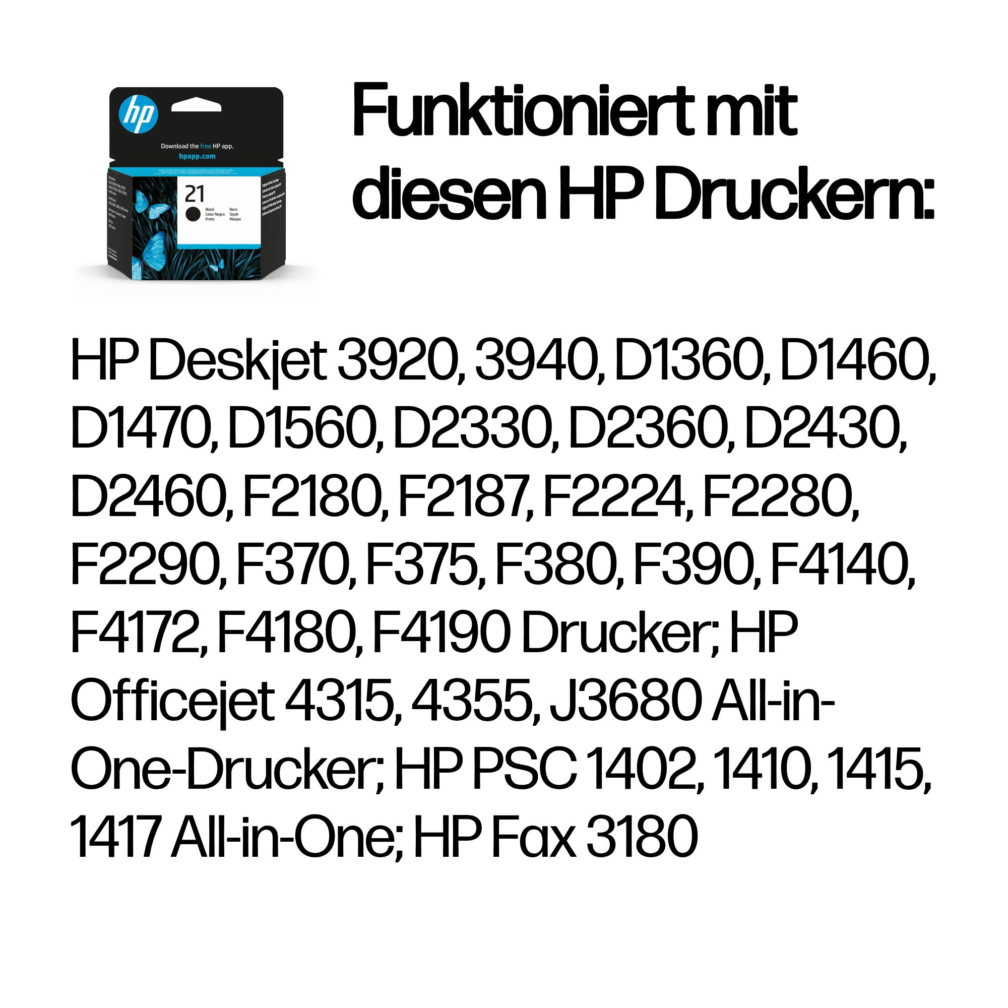 HP 21 Black Original Ink Cartridge