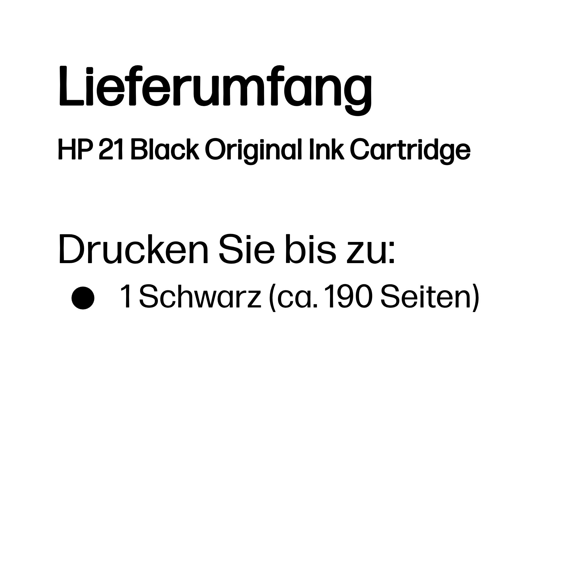 HP 21 Black Original Ink Cartridge