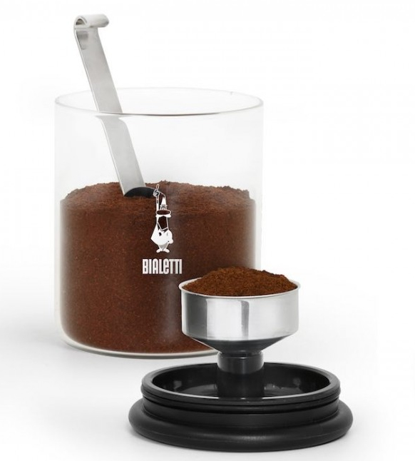 Bialetti DCDESIGN07 jarra Alrededor Vidrio Negro, Transparente