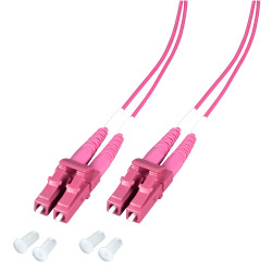 EFB Elektronik O0319.1,5-1.2 cable de fibra optica 1,5 m LC OM4 Violeta