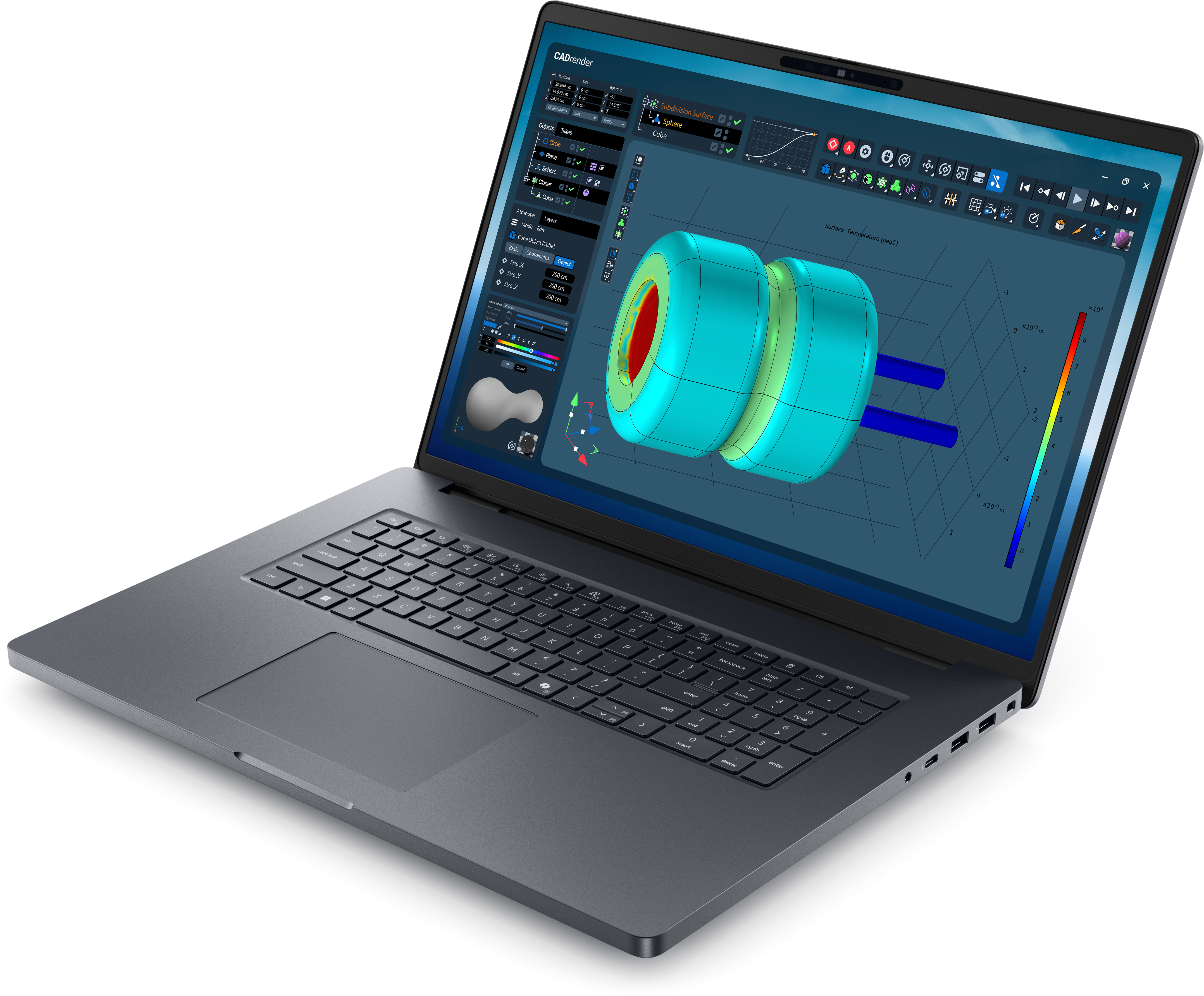 Dell Pro Max 18 Plus MB18250 - Intel Core Ultra 7 265HX / 2.6 GHz - vPro Enterprise - Win 11 Pro - RTX PRO 3000 Blackwell - 32 GB RAM - 1 TB SSD SED, NVMe, TLC, Class 40, Performance - 45.727 cm (18)