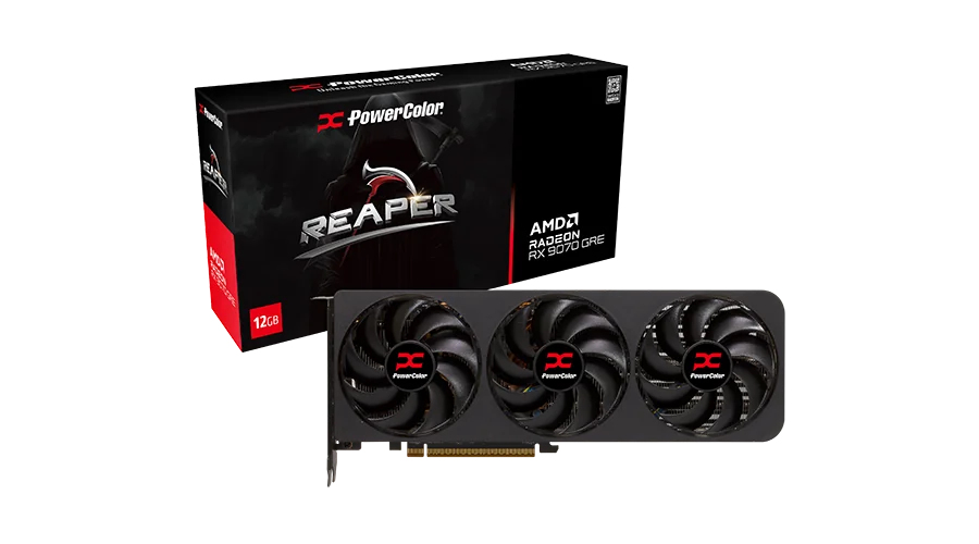 PowerColor Reaper AMD Radeon RX 9070 GRE 12GB GDDR6 12 Go