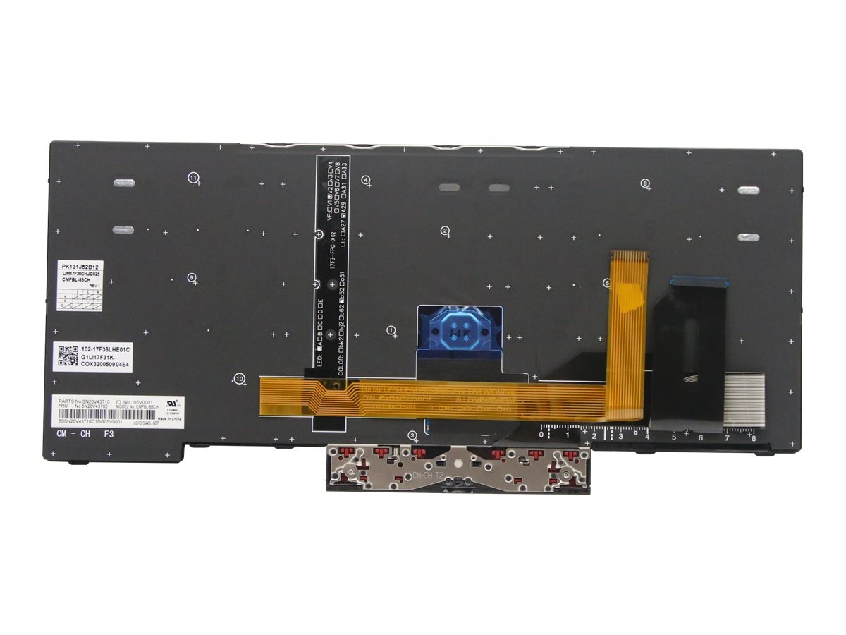 Lenovo Chicony - Ersatztastatur Notebook - hinterleuchtet