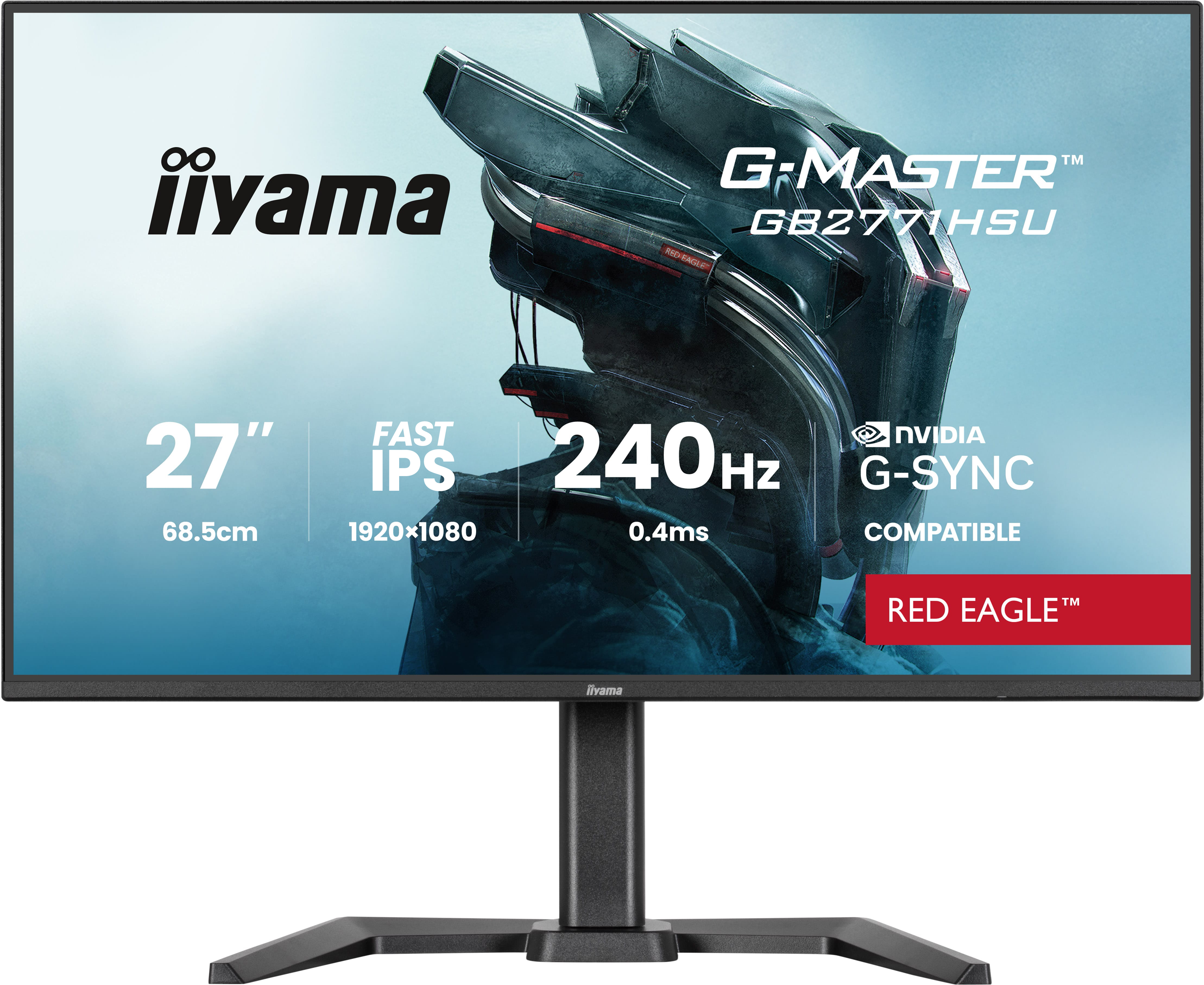 Iiyama G-MASTER Red Eagle GB2771HSU-B1 - LED-Monitor - Gaming - 68.6 cm (27)