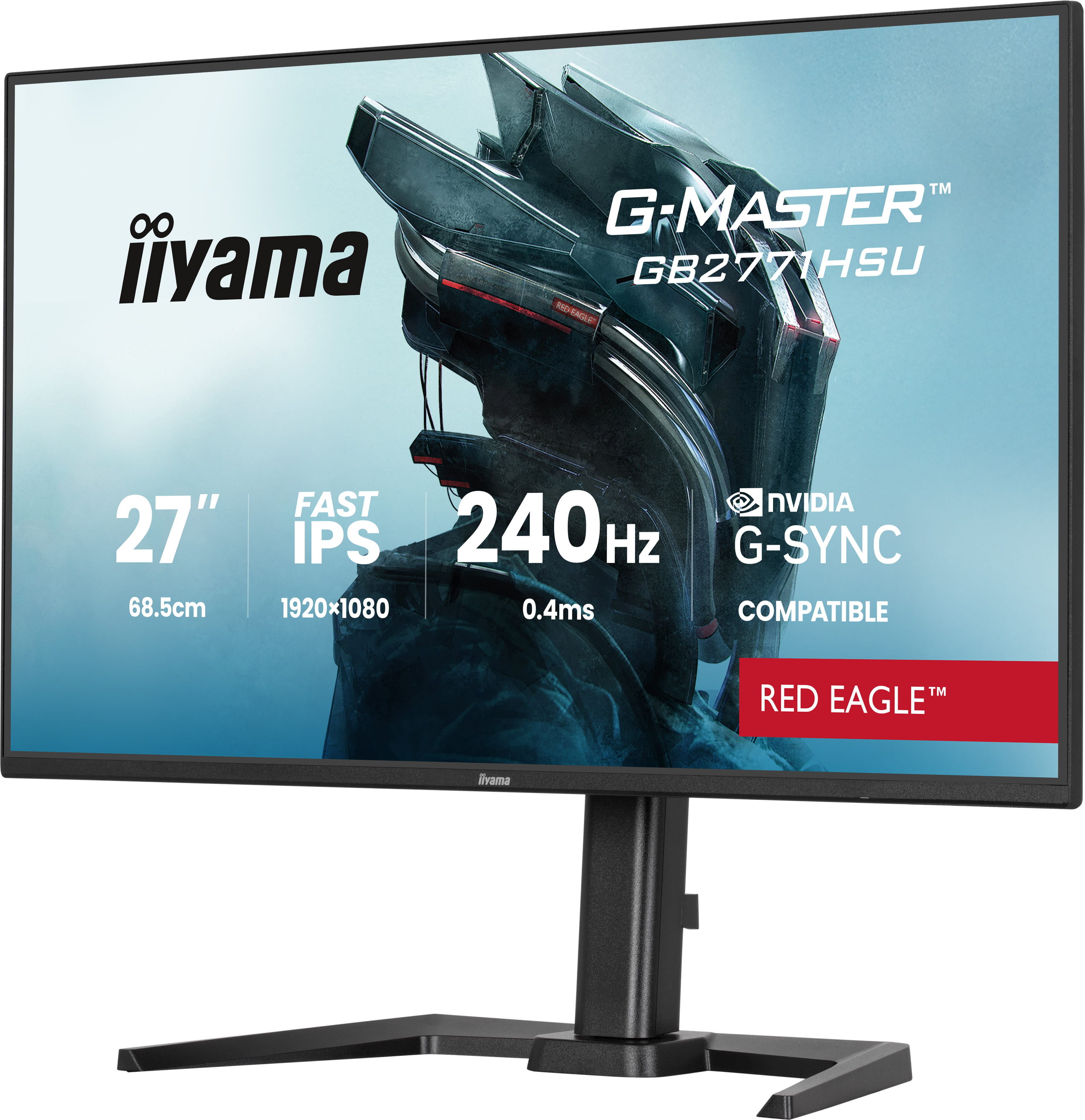 Iiyama G-MASTER Red Eagle GB2771HSU-B1 - LED-Monitor - Gaming - 68.6 cm (27)
