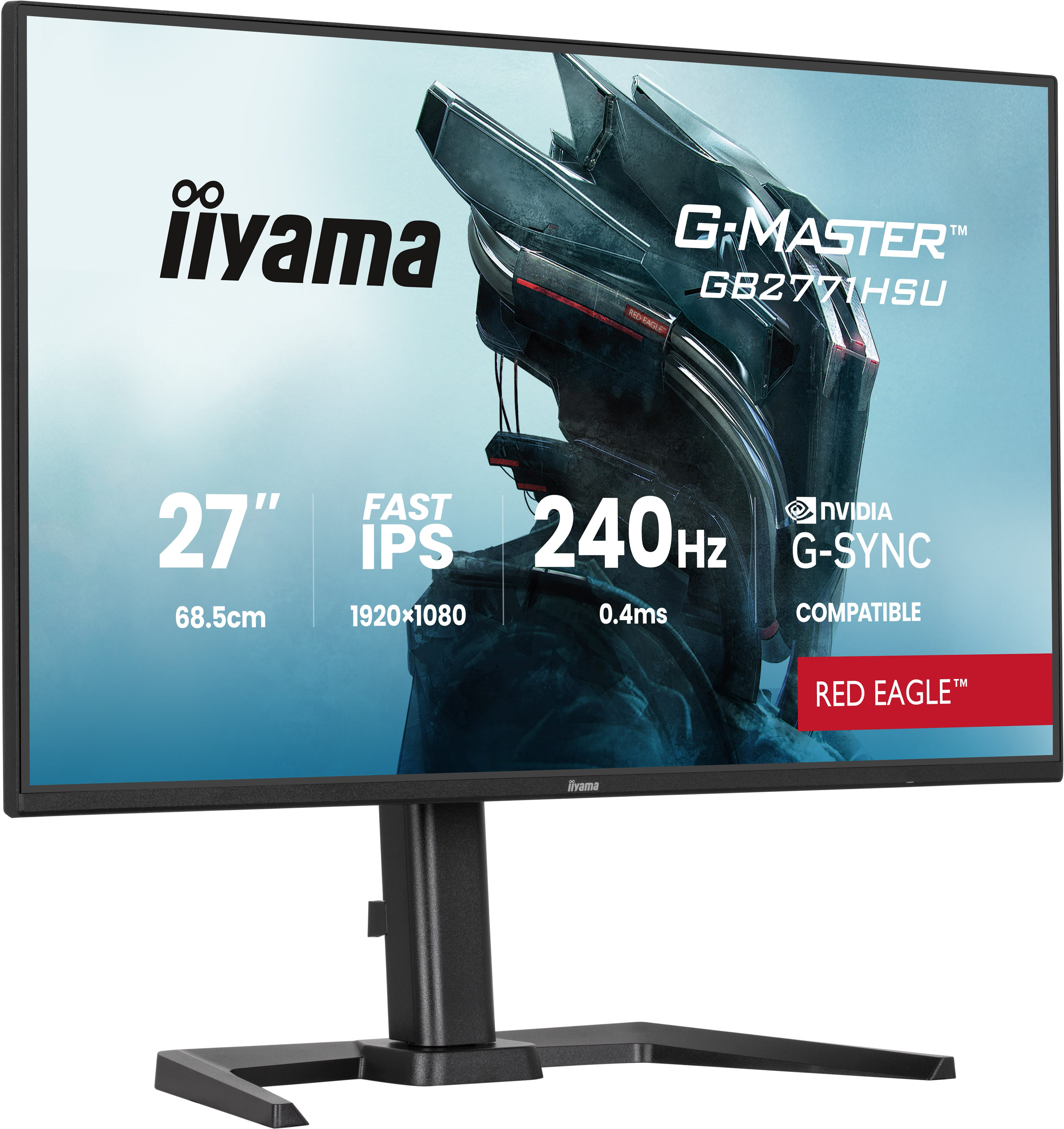 Iiyama G-MASTER Red Eagle GB2771HSU-B1 - LED-Monitor - Gaming - 68.6 cm (27)