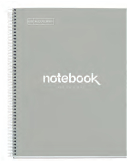 MIQUELRIUS Eco Emotions Collegeblock DIN A4 kariert grau - B�rokleinmaterial - A4