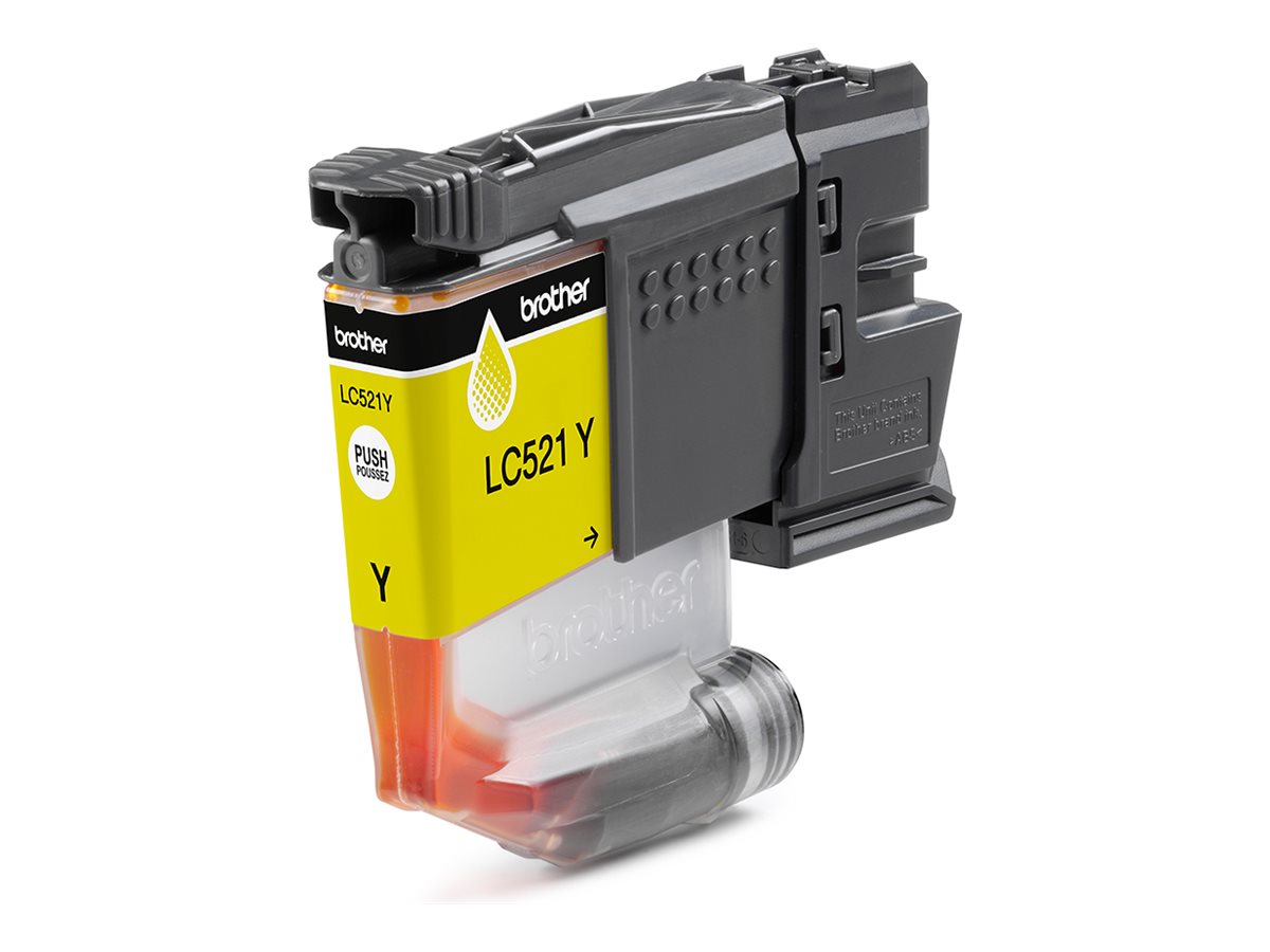 Brother LC521Y Genuine Ink Cartridge - Yellow
