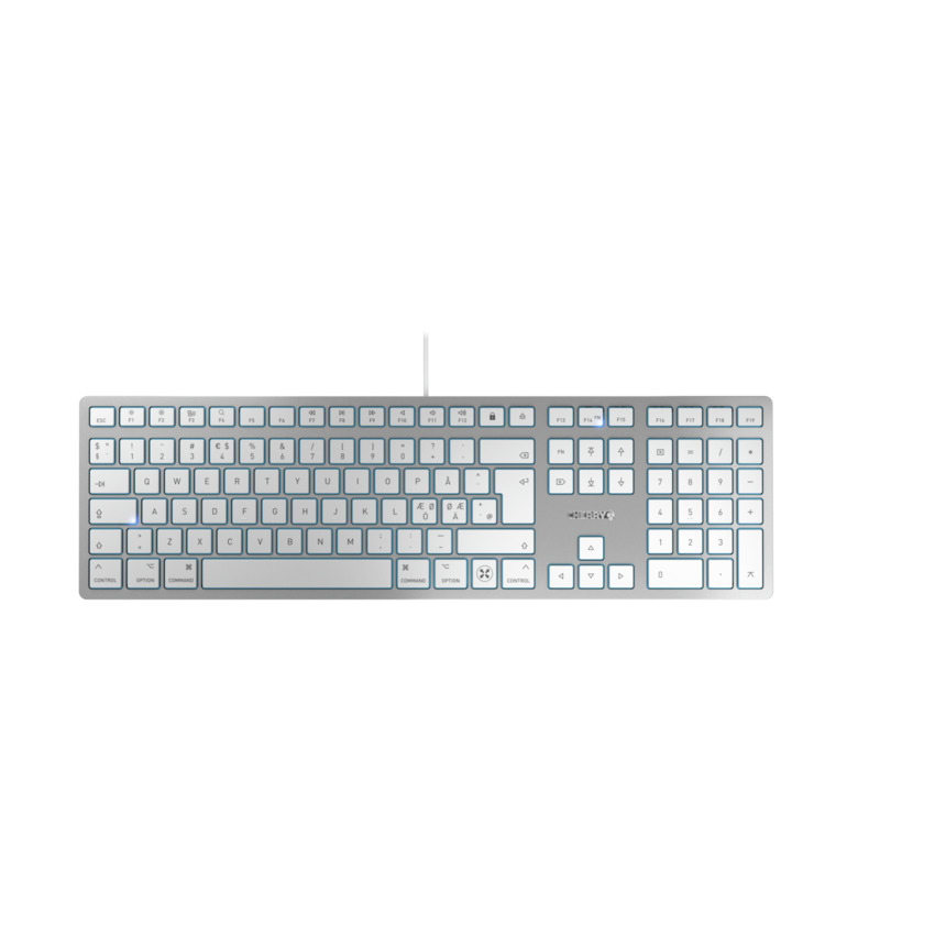 CHERRY KC 6000C FOR MAC keyboard USB QWERTY Nordic Silver