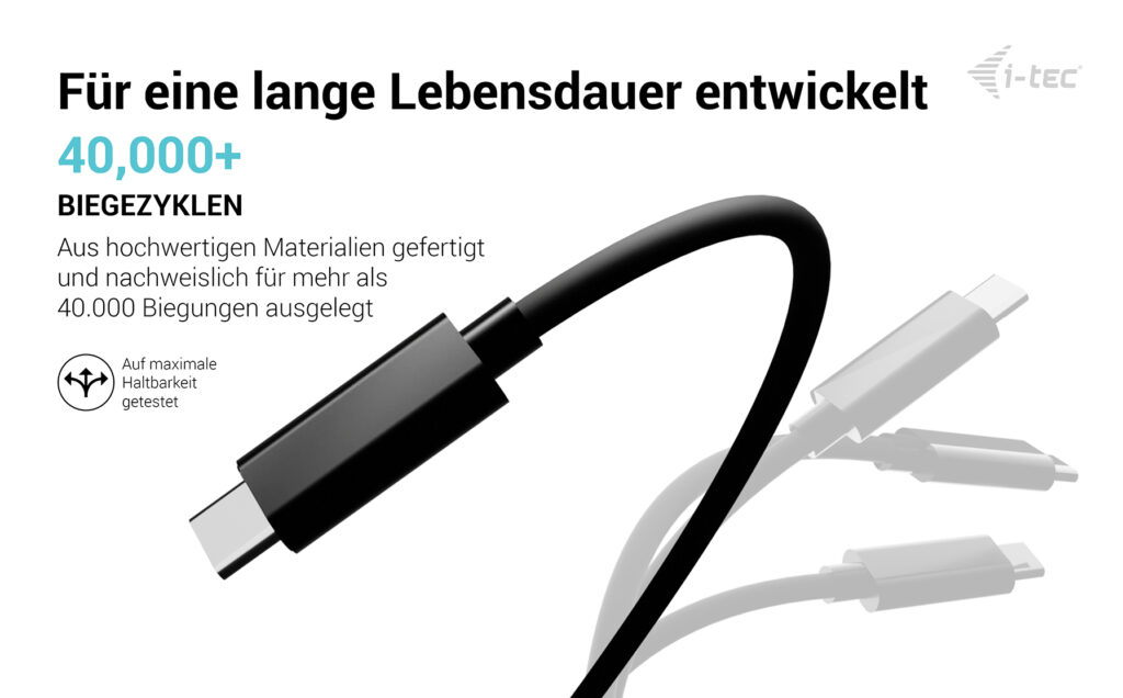 i-tec USB-C Charging Cable 1.8m