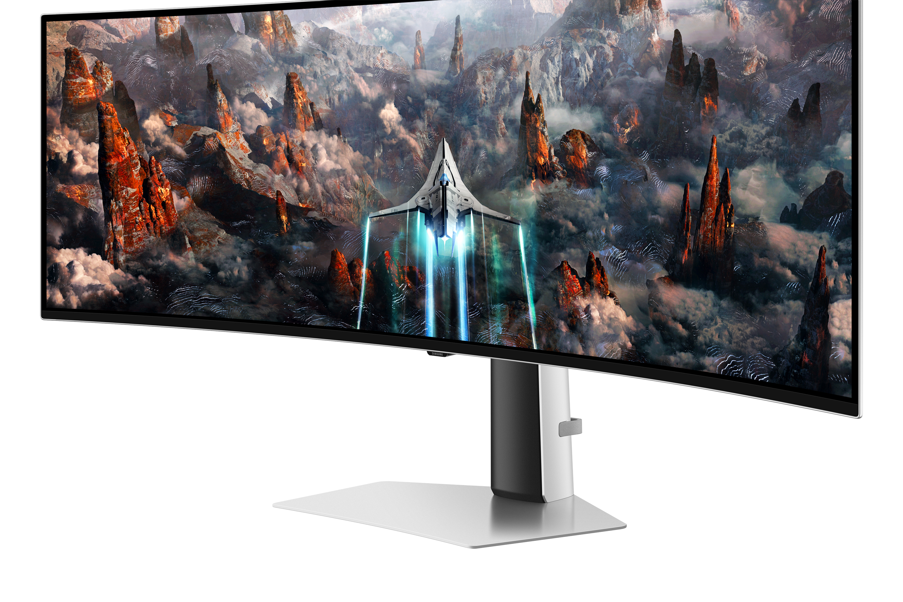 Samsung G93SC computer monitor 124.5 cm (49) 5120 x 1440 pixels Dual QHD OLED Silver