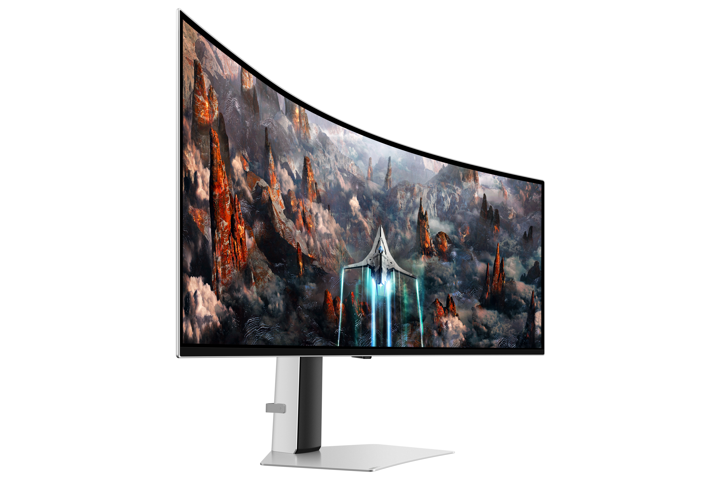 Samsung G93SC computer monitor 124.5 cm (49) 5120 x 1440 pixels Dual QHD OLED Silver