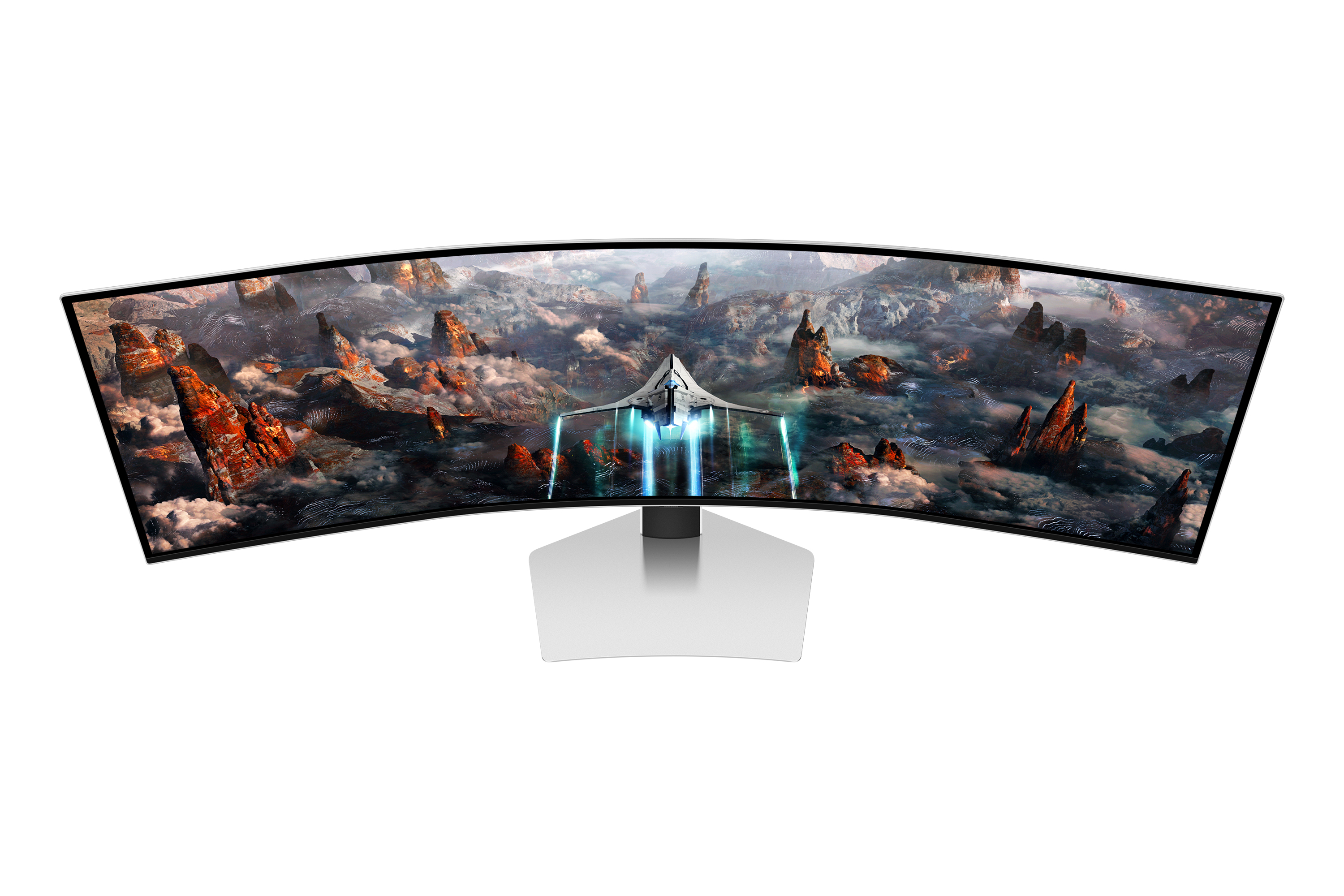 Samsung G93SC computer monitor 124.5 cm (49) 5120 x 1440 pixels Dual QHD OLED Silver