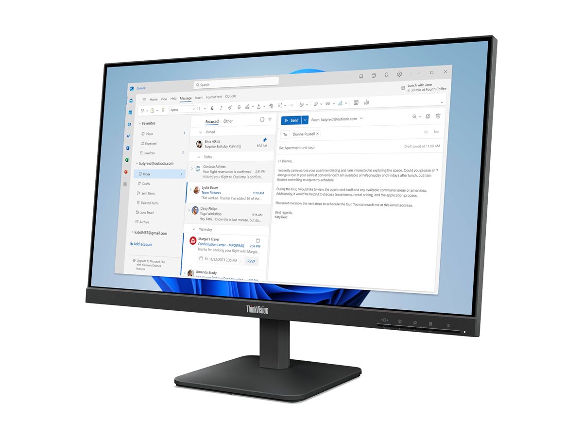 Lenovo ThinkVision S24-4e - LED-Monitor - 61 cm (24)