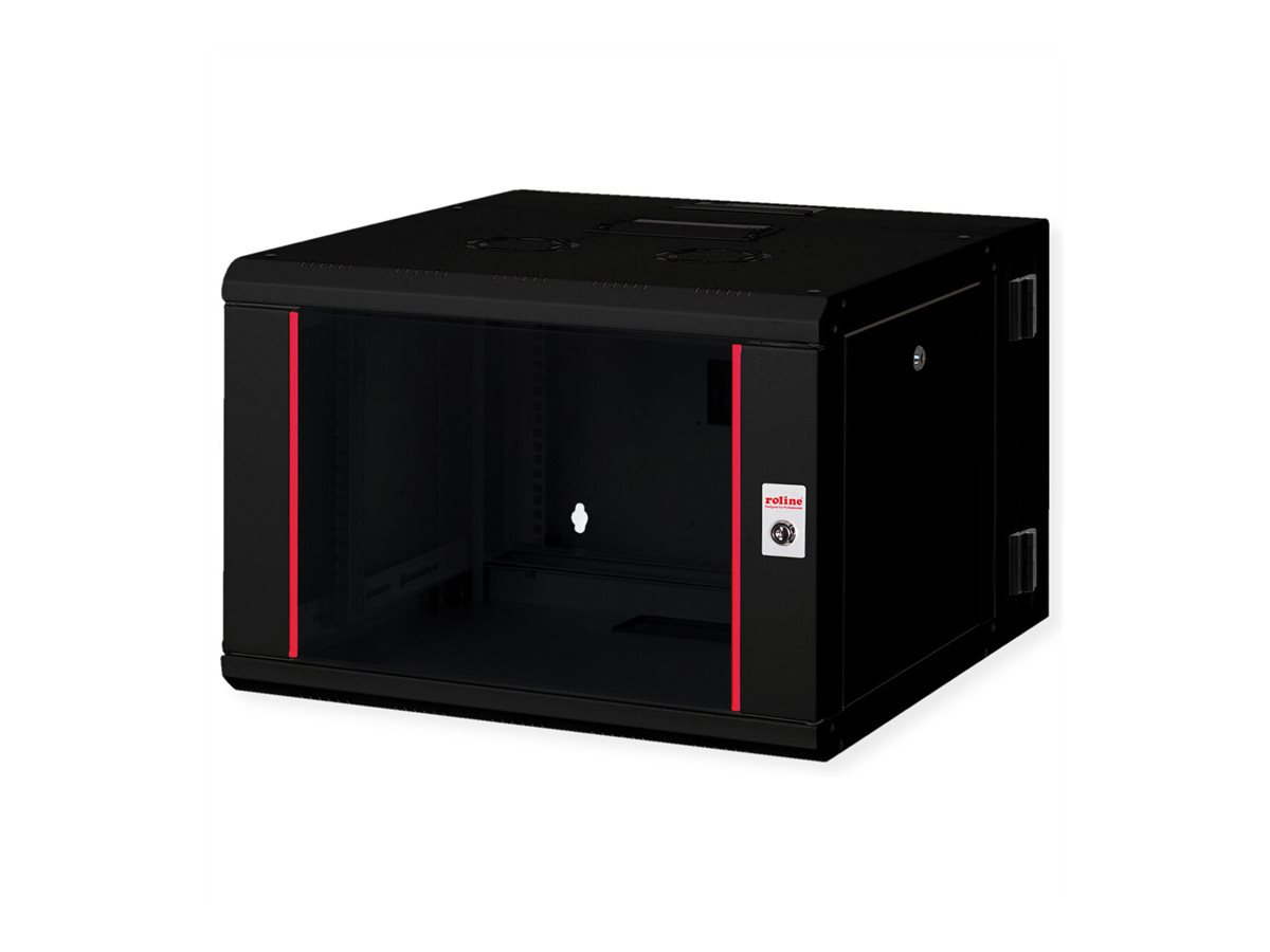 ROLINE Pro - Schrank Netzwerkschrank - zwei-teilig schwenkbar, 600 x 600 mm (B x T)