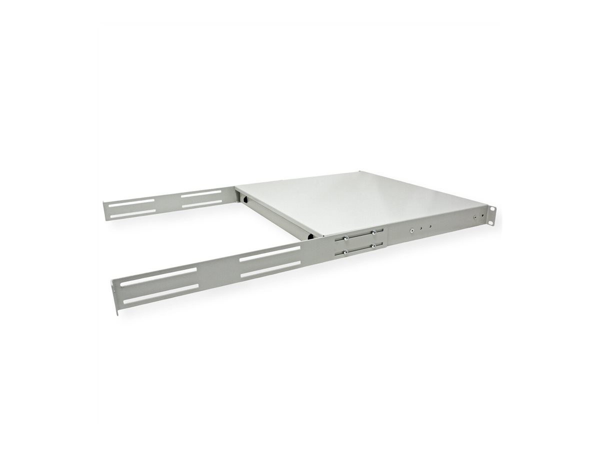 ROLINE Tastatur-Tablett - abschlie�bar, Tiefe 400 mm - RAL 7035, Hellgrau - 1U - 48.3 cm (19)