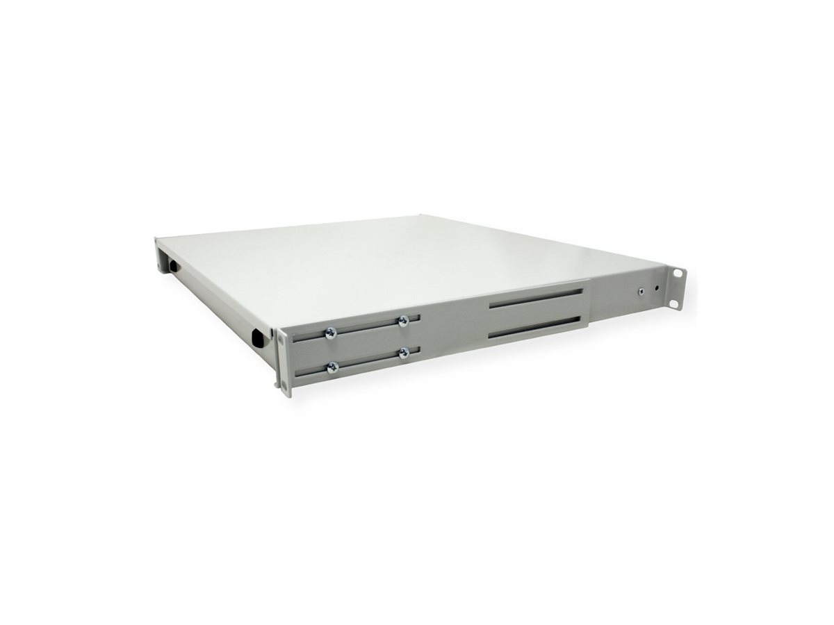 ROLINE Tastatur-Tablett - abschlie�bar, Tiefe 400 mm - RAL 7035, Hellgrau - 1U - 48.3 cm (19)