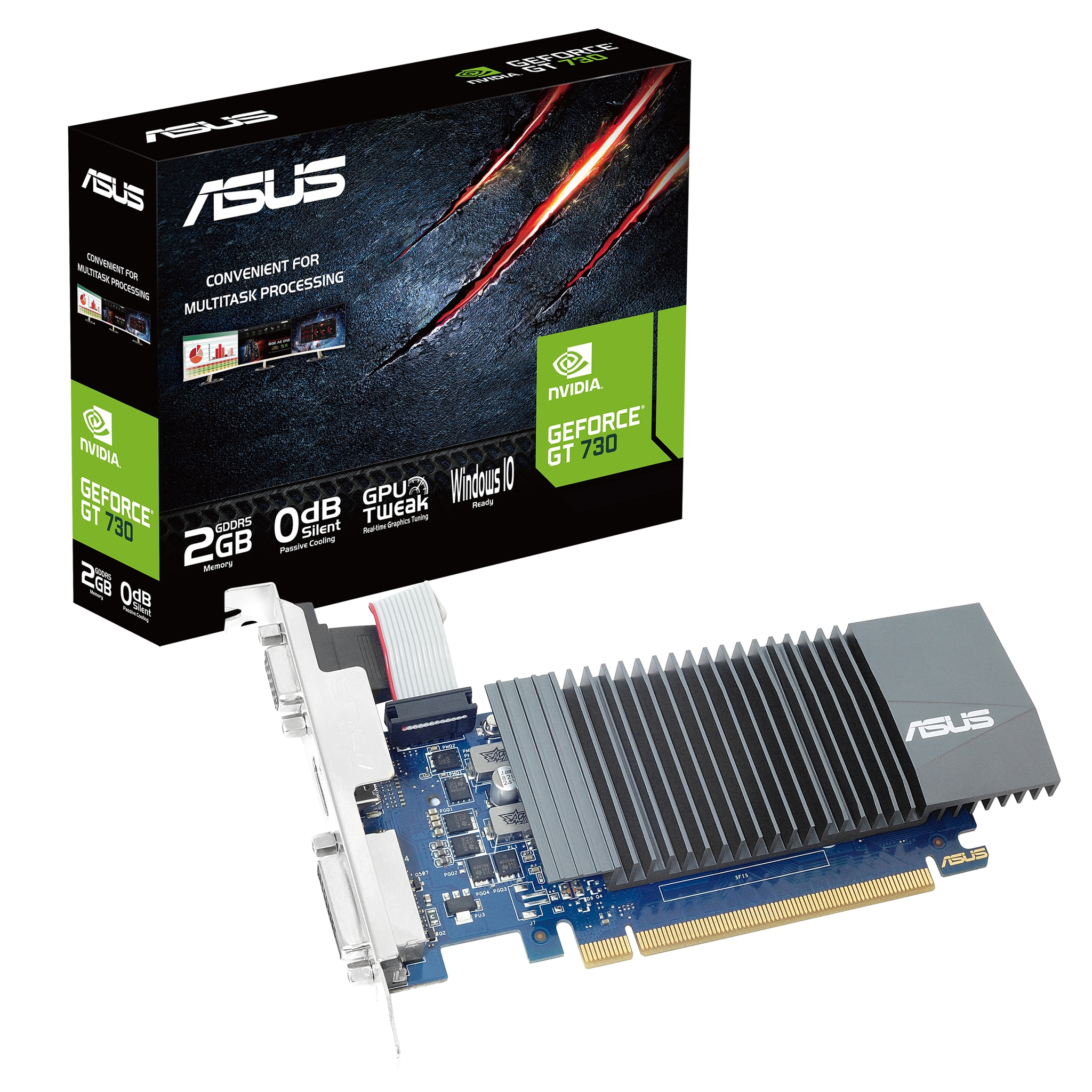 ASUS 90YV07G4-M0NA00 | ASUS GT730-SL-2GD5-BRK-E NVIDIA GeForce GT