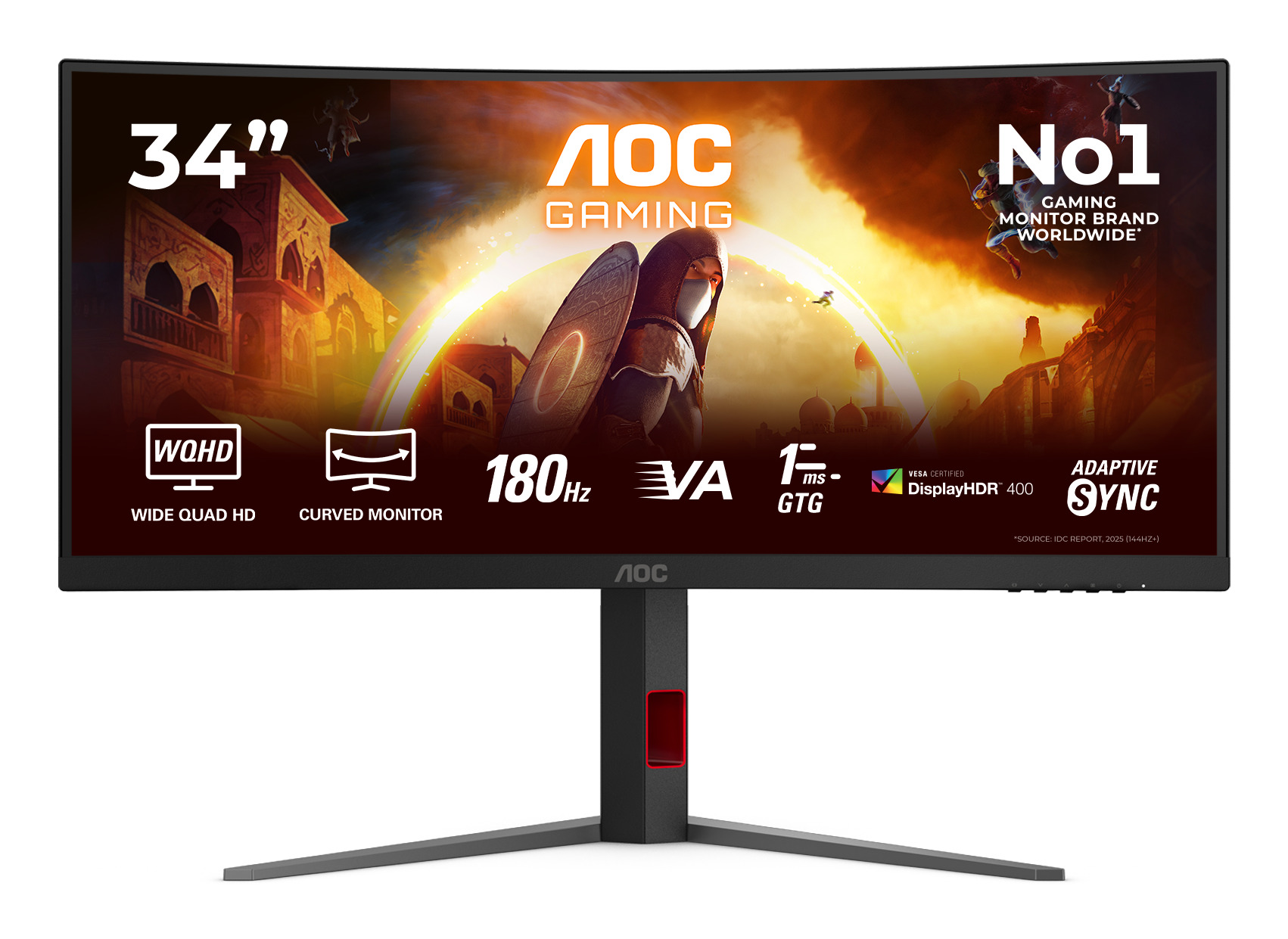 AOC CU34G4CA 34 21 3440x1440 - Flachbildschirm (TFT/LCD) - 86,4 cm