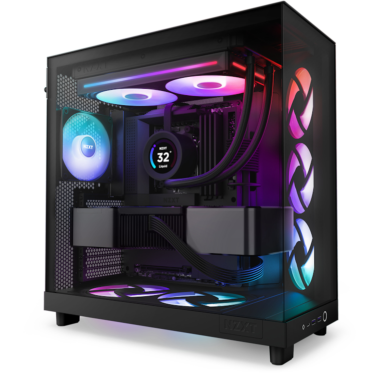 NZXT RF-U28HF-B1 syst�me de refroidissement d ordinateur Boitier PC Ventilateur Noir 1 pi�ce(s)