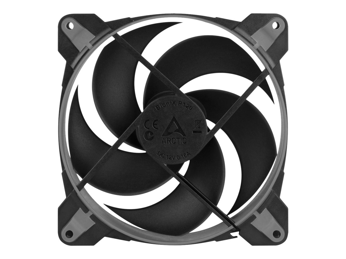 ARCTIC BioniX P120 Carcasa del ordenador Ventilador 12 cm Negro, Gris