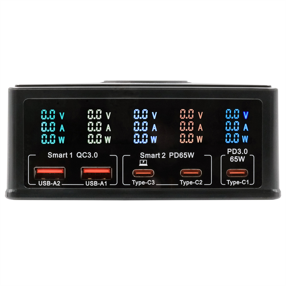 Exsys Multiport HighPower Charger 15W m.QI USB-C PD max.160W