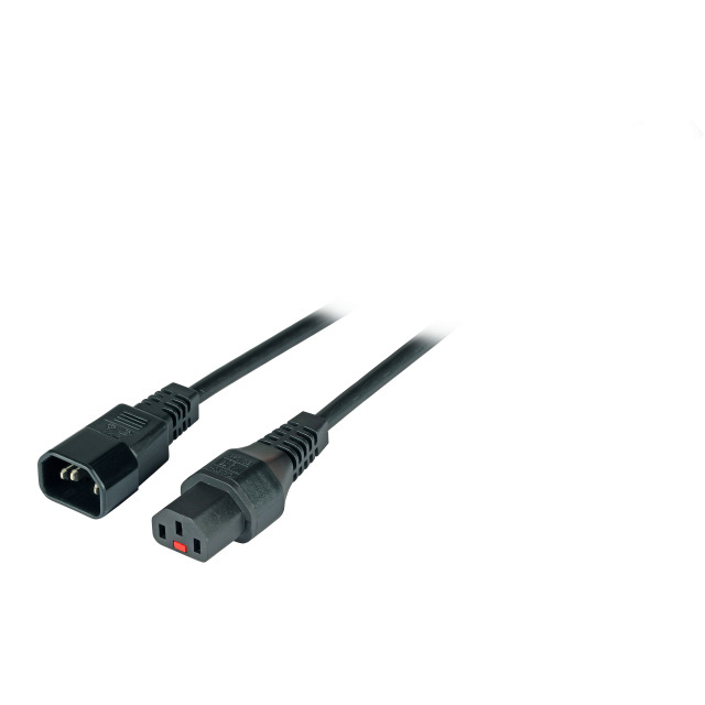 EFB Elektronik EK601SW.2 cavo di alimentazione Nero 2 m Accoppiatore C14 Accoppiatore C13