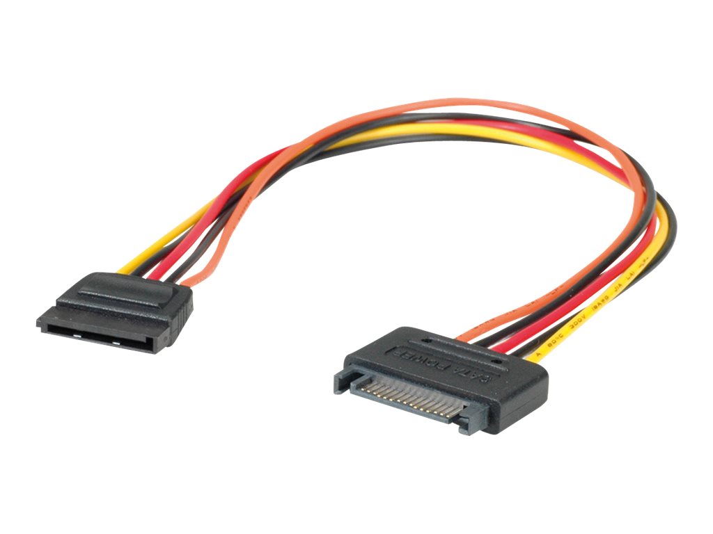 ROLINE Spannungsversorgungs-Verlngerungskabel - SATA-Stromstecker (M)