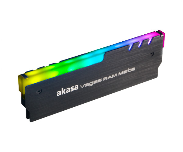 Akasa AK-MX248 sistema di raffreddamento per computer Mddulo di memoria Dissipatore di calore/Radiatore Nero