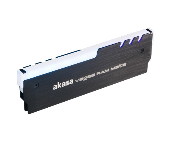 Akasa AK-MX248 sistema di raffreddamento per computer Mddulo di memoria Dissipatore di calore/Radiatore Nero