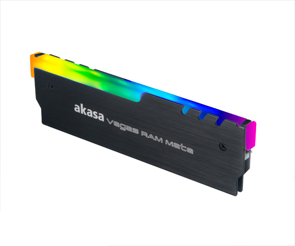 Akasa AK-MX248 sistema di raffreddamento per computer Mddulo di memoria Dissipatore di calore/Radiatore Nero
