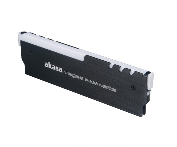 Akasa AK-MX248 sistema di raffreddamento per computer Mddulo di memoria Dissipatore di calore/Radiatore Nero