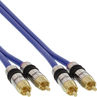 InLine Premium RCA Audio Cable 2x RCA male / male gold plated 2m