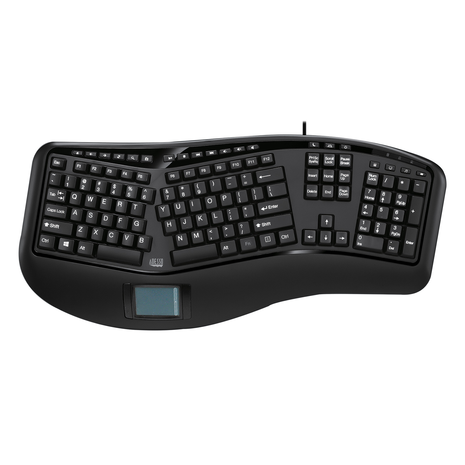 Adesso Tru-Form 450 teclado USB QWERTY Ingls de EE. UU. Negro