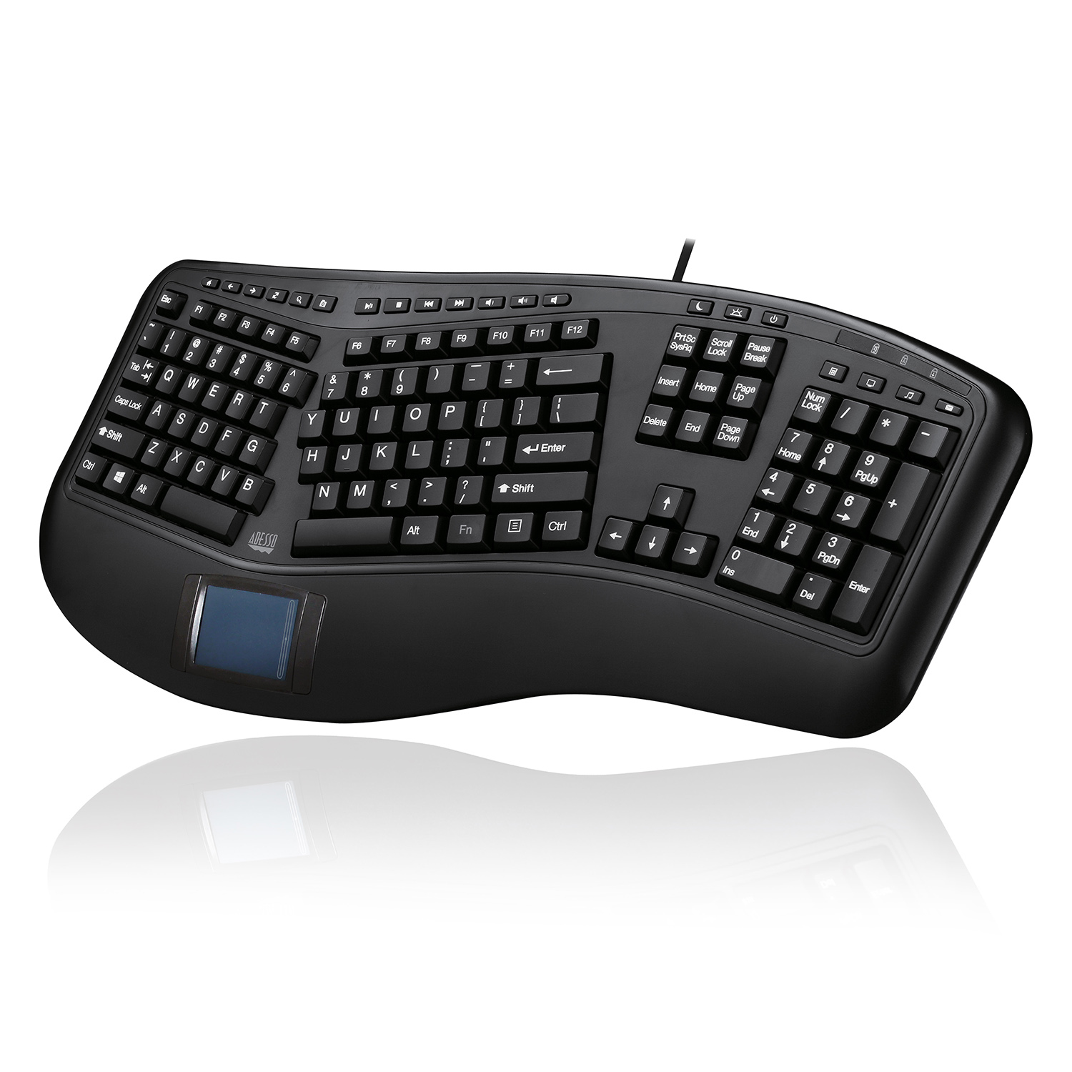 Adesso Tru-Form 450 teclado USB QWERTY Ingls de EE. UU. Negro