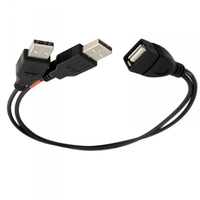 ALLNET 133298 cble USB USB 2.0 2 x USB A USB A Noir