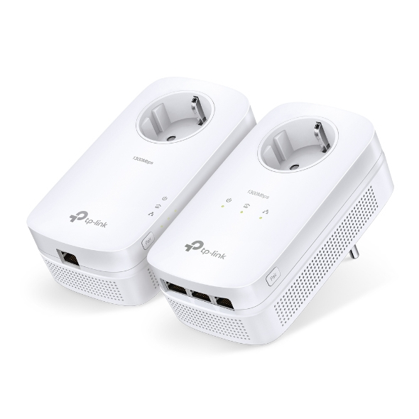 TP-Link AV1300 3-Port Gigabit Passthrough Powerline Starter Kit