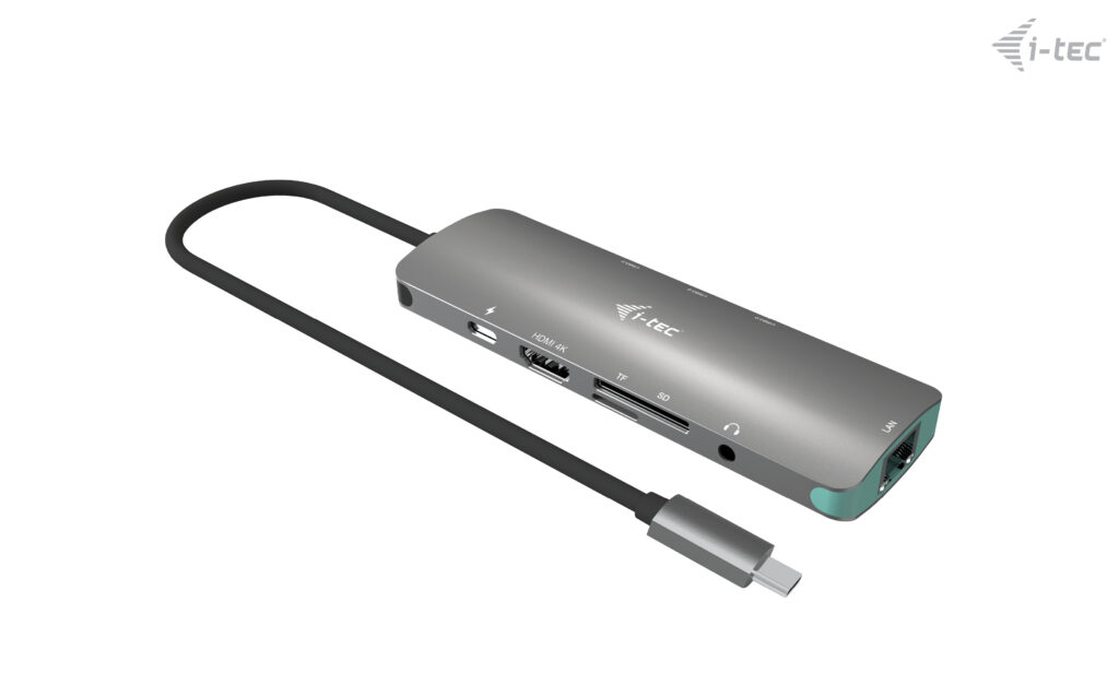 i-tec USB-C Metal Nano Docking Station 4K HDMI LAN with Power Delivery 100W + Universal Charger 100W