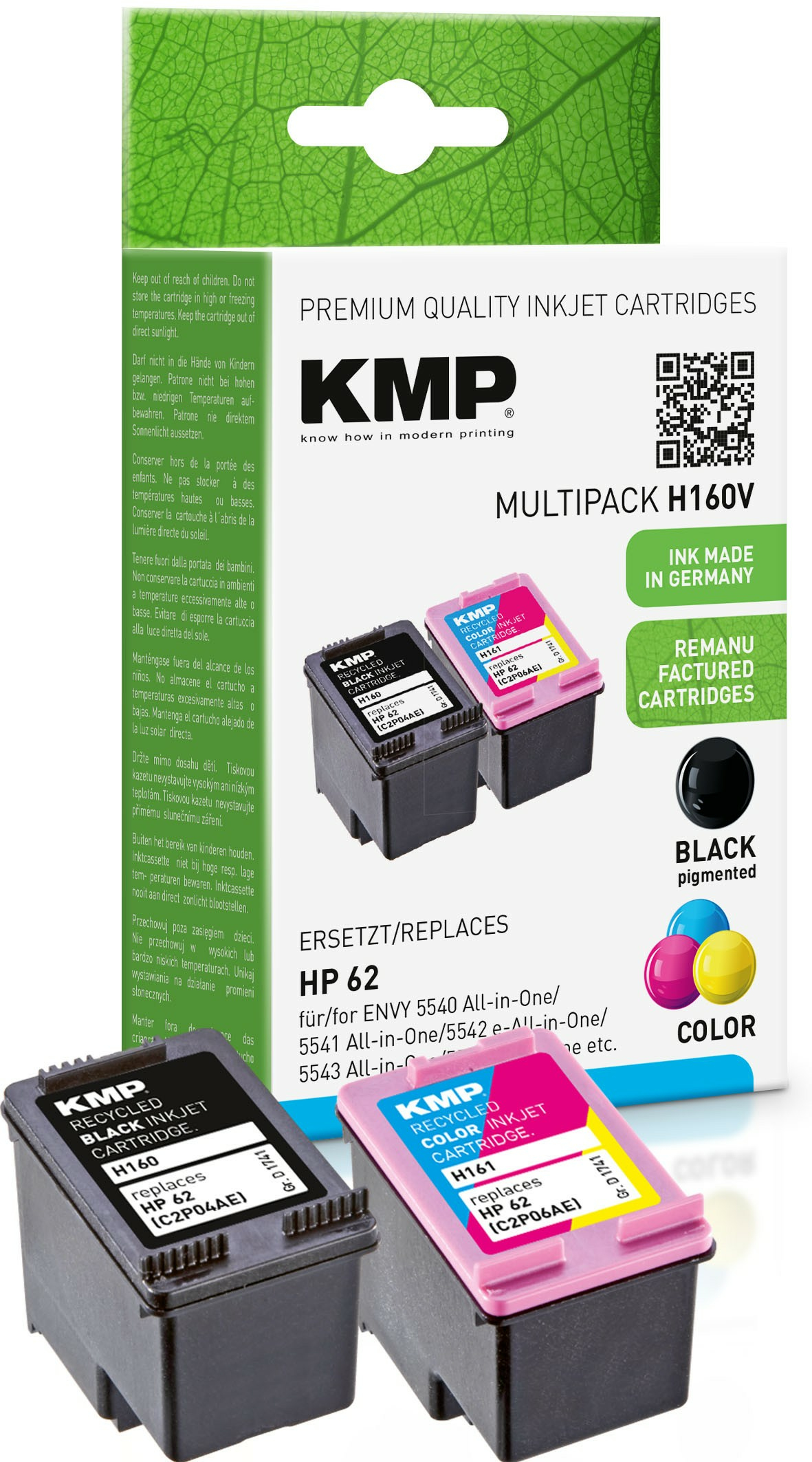 KMP 1741,4805 ink cartridge 2 pc(s) Compatible Black, Cyan, Magenta, Yellow