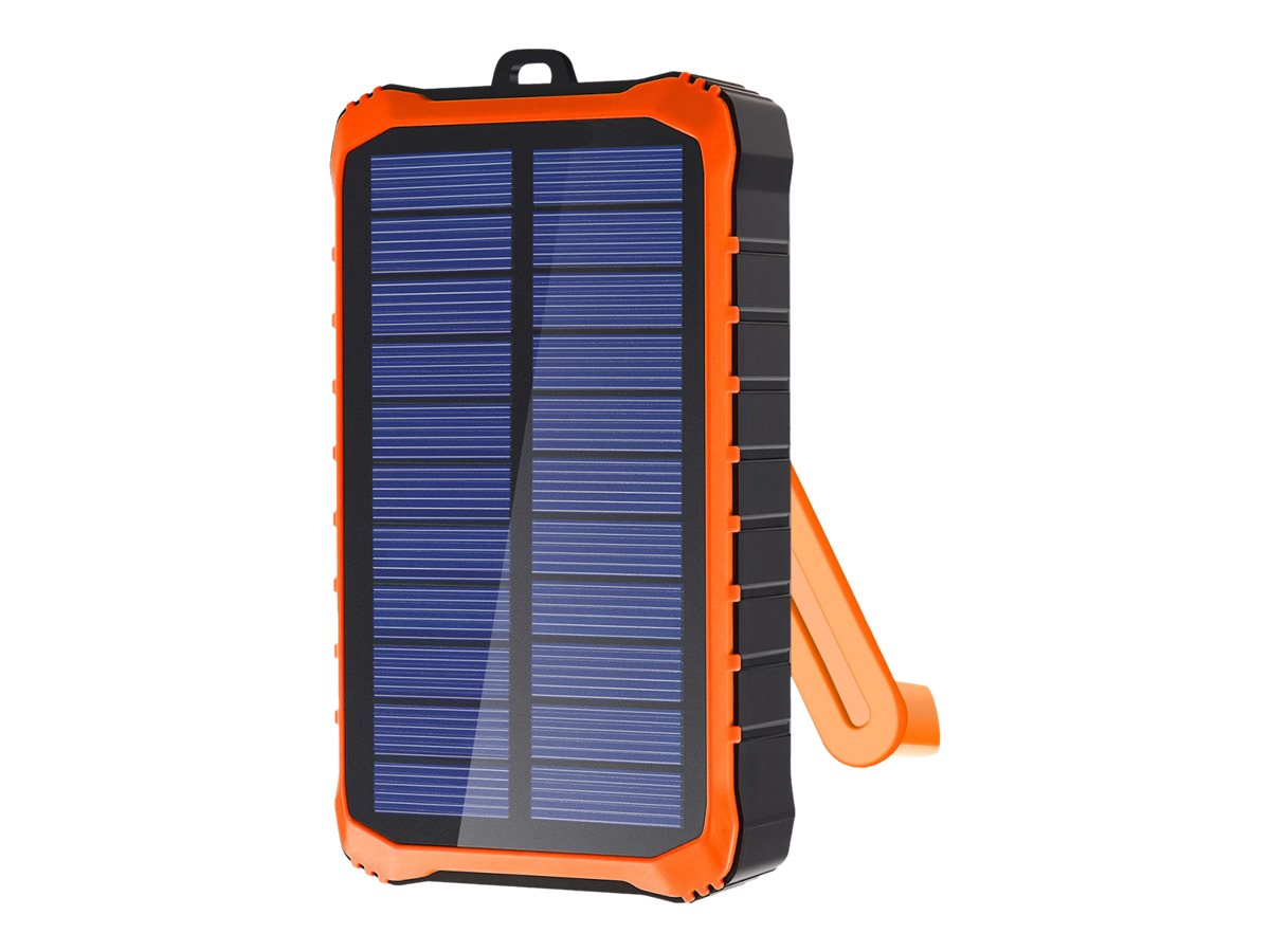4smarts Prepper - Solar-Powerbank - Li-Pol - 12000 mAh - 10.5 Watt - 2.1 A - 2 Ausgabeanschlussstellen (USB)