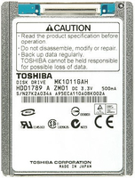Toshiba MK1011GAH - Festplatte - 100 GB - intern - 1.8 (4.6 cm)