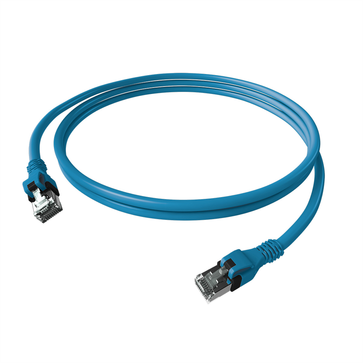 EasyLan saCon DualBoot Patchkabel S/FTP blau 3.00m Kat.6A - FTP - SFTP