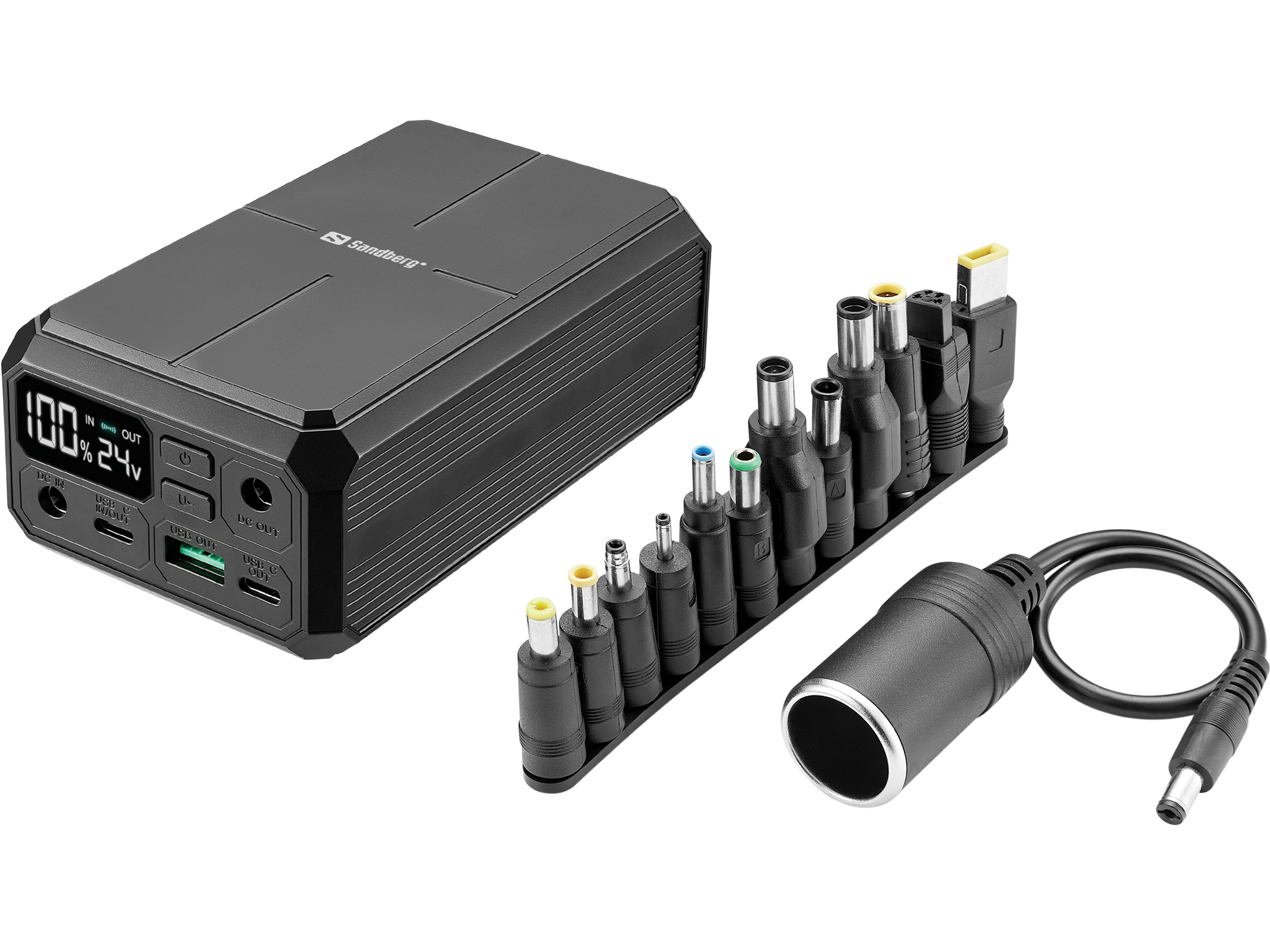 Sandberg Laptop Powerbank 27000 PD100W 27000 mAh Recharge sans fil Noir