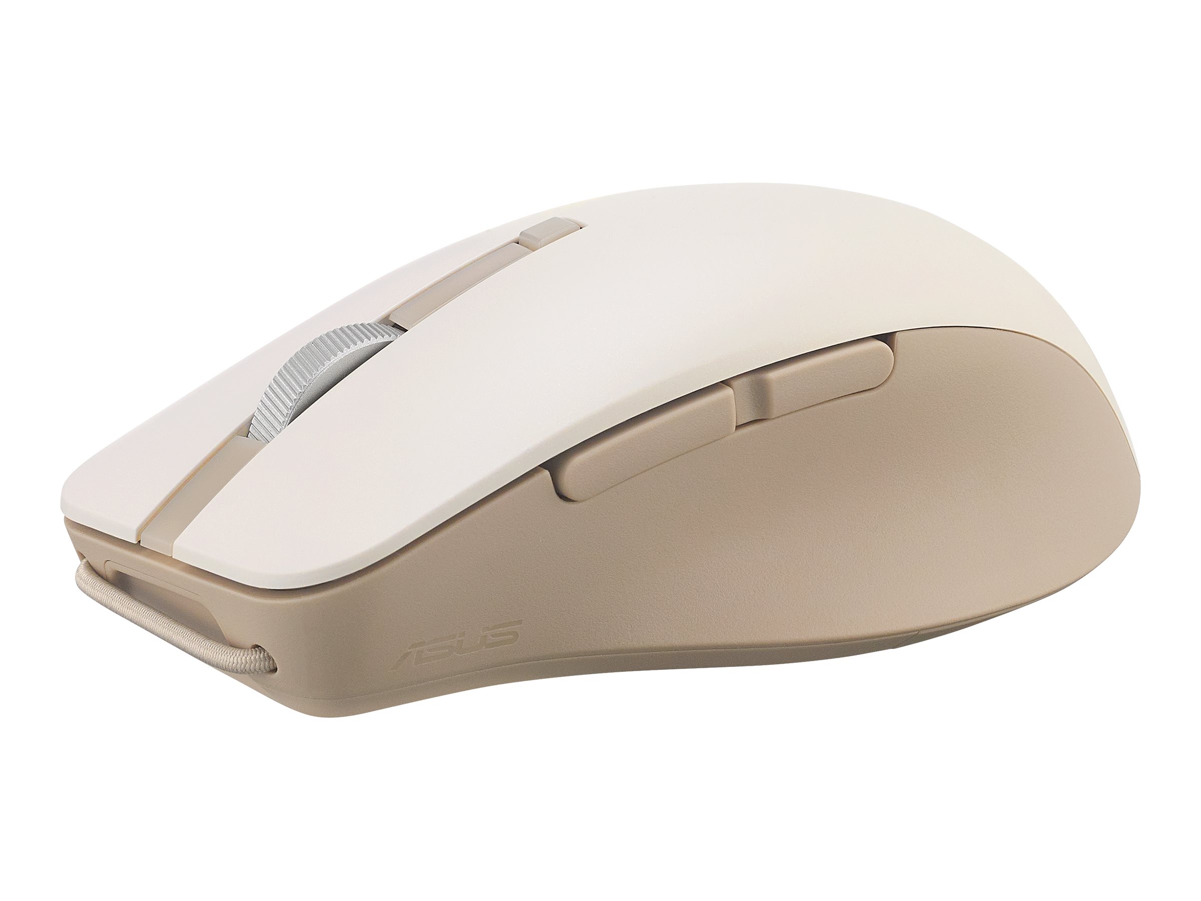 ASUS SmartO MD200 Silent Plus - Maus - optisch - 6 Tasten - kabellos - 2.4 GHz, Bluetooth 5.0 - kabelloser Empf�nger (USB)