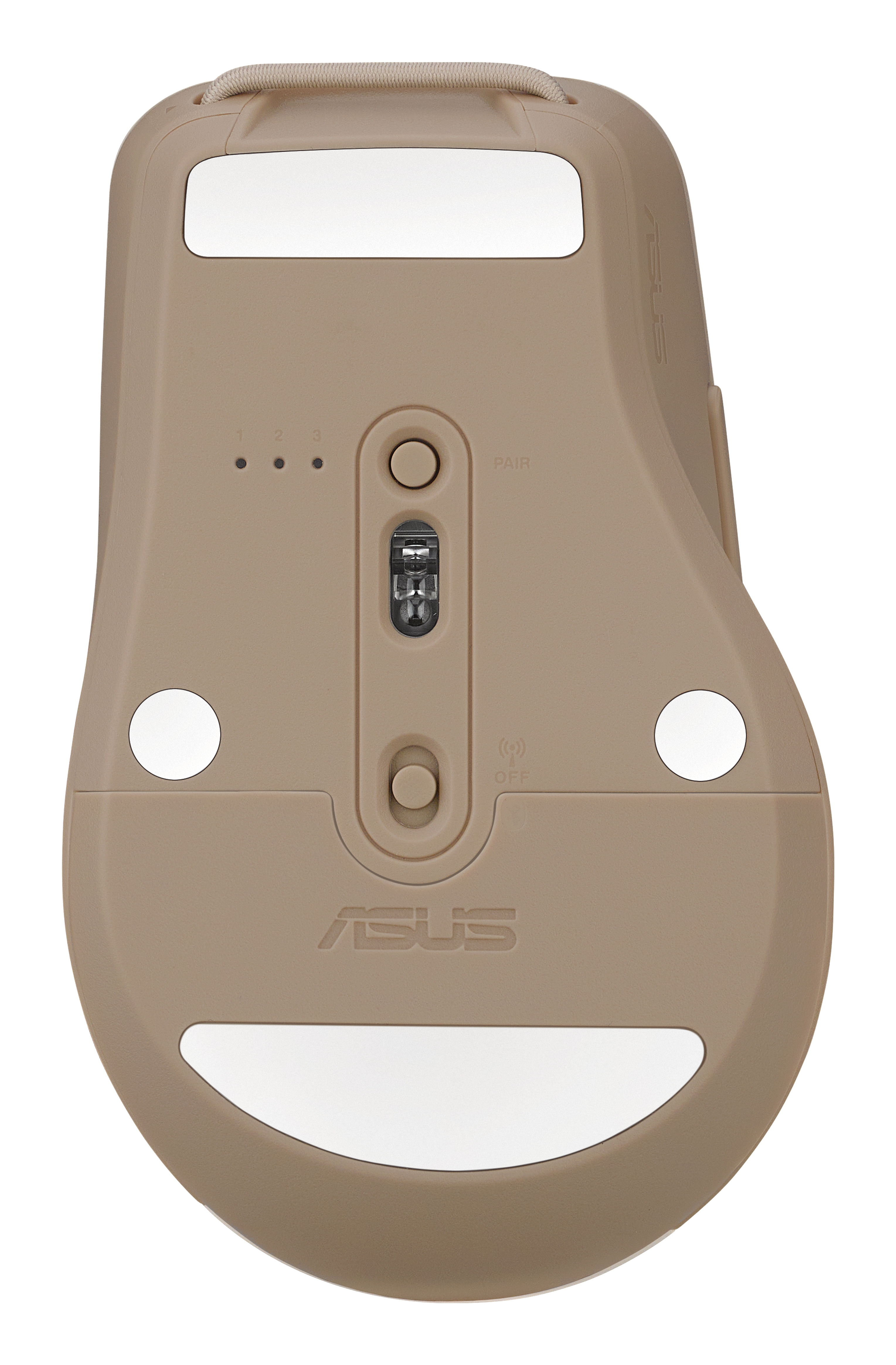 ASUS SmartO MD200 Silent Plus - Maus - optisch - 6 Tasten - kabellos - 2.4 GHz, Bluetooth 5.0 - kabelloser Empf�nger (USB)