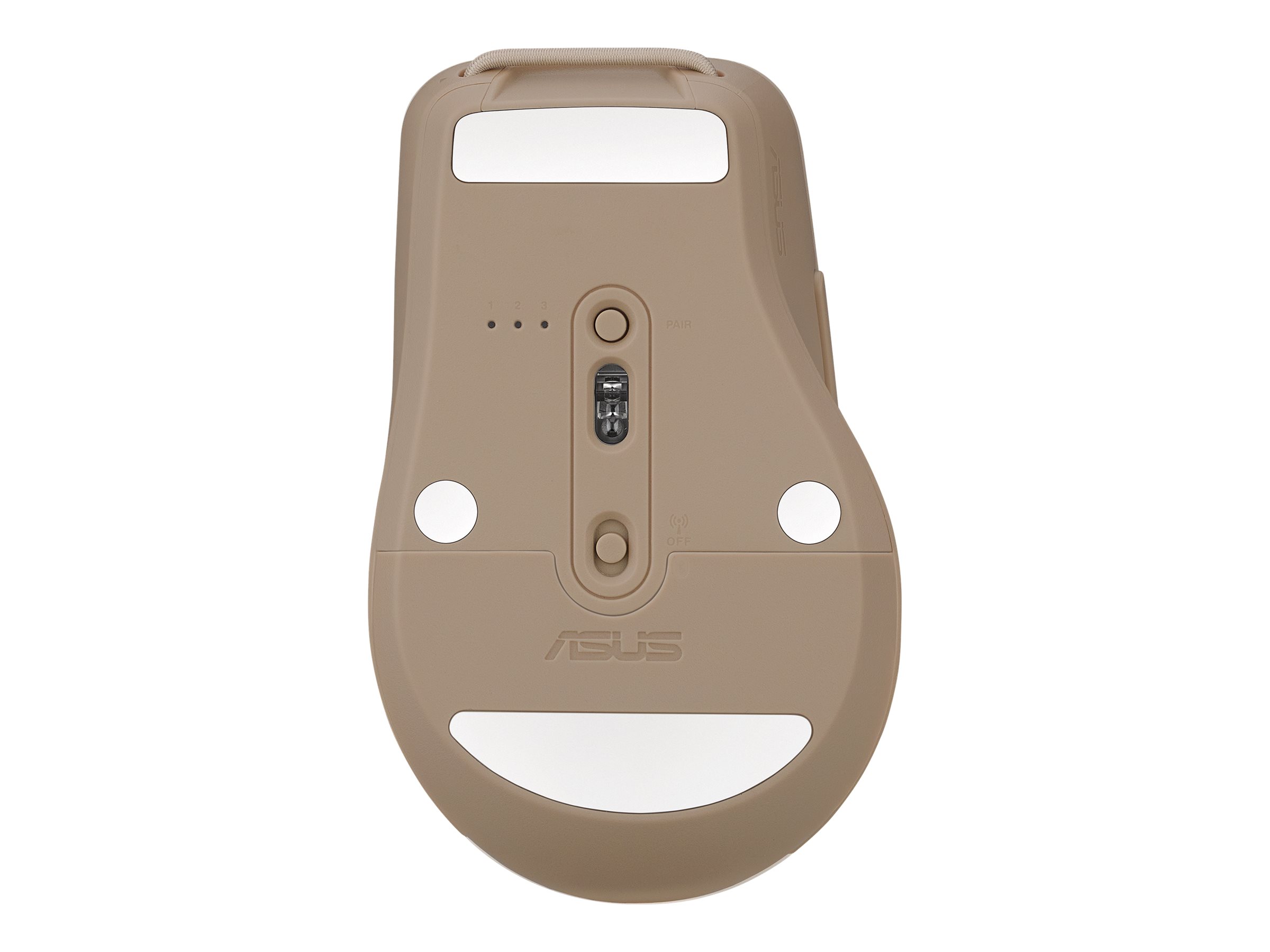 ASUS SmartO MD200 Silent Plus - Maus - optisch - 6 Tasten - kabellos - 2.4 GHz, Bluetooth 5.0 - kabelloser Empf�nger (USB)