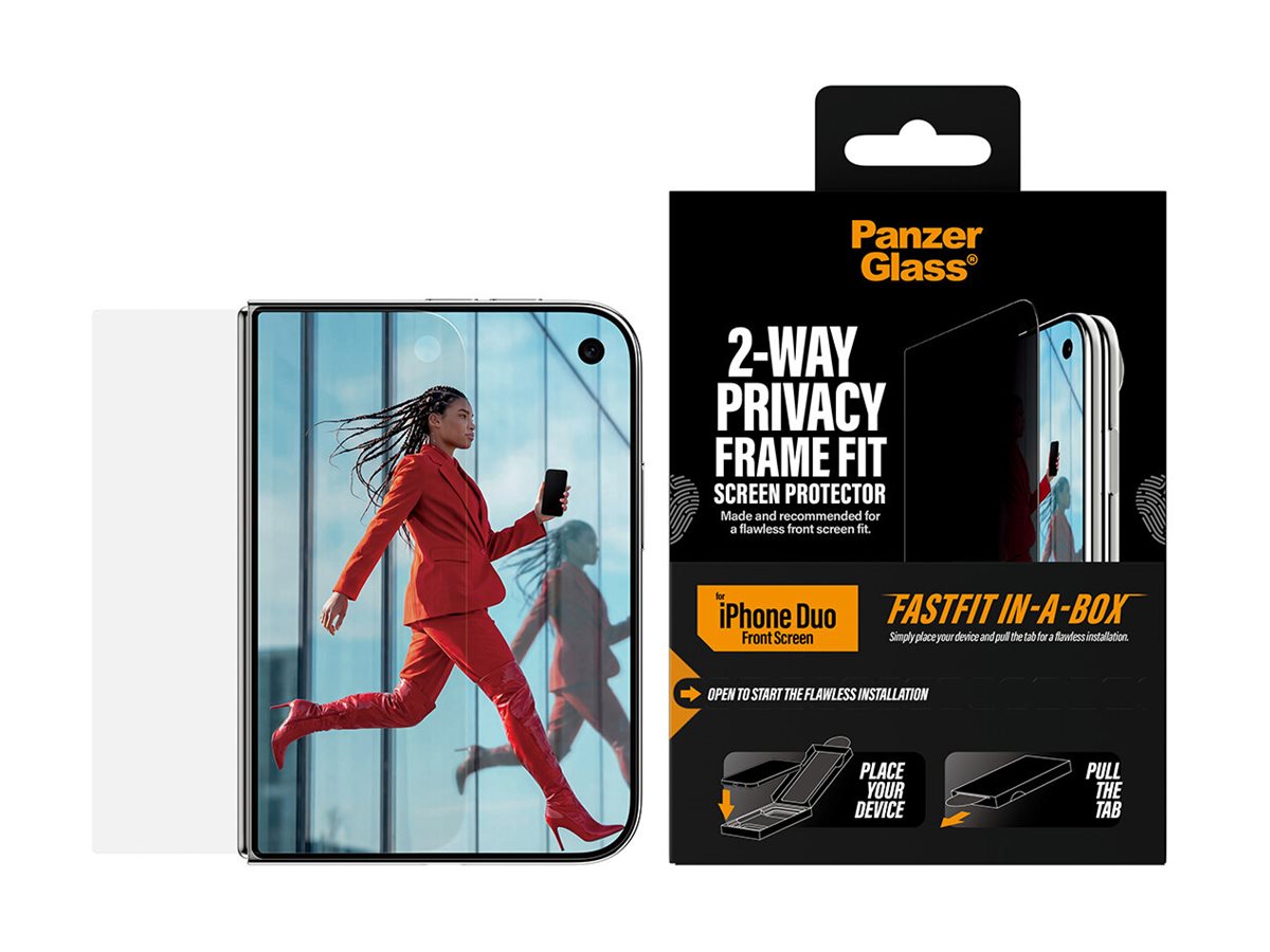 PanzerGlass Bildschirmschutz f�r Handy - frame fit with FASTFIT IN-A-BOX, front