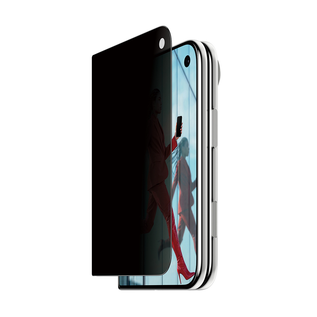 PanzerGlass Bildschirmschutz f�r Handy - frame fit with FASTFIT IN-A-BOX, front