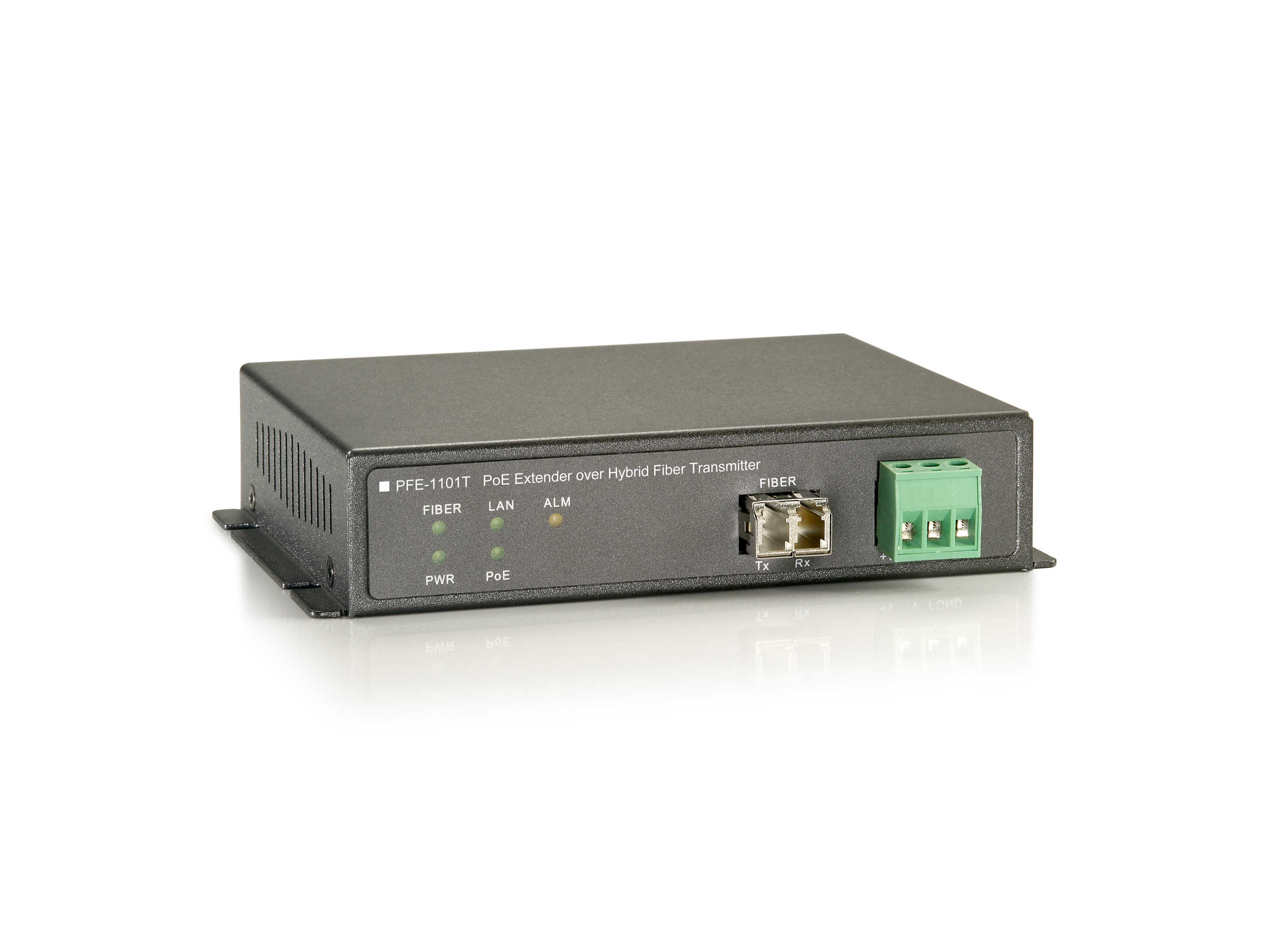 LevelOne PFE-1101T PoE Extender over Hybrid Fiber, Transmitter, 120W